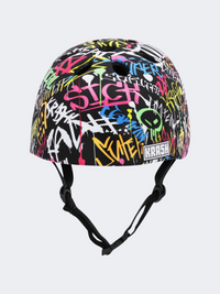 Raskullz Street Writer Kids Biking Helmet Neon/Multicolor