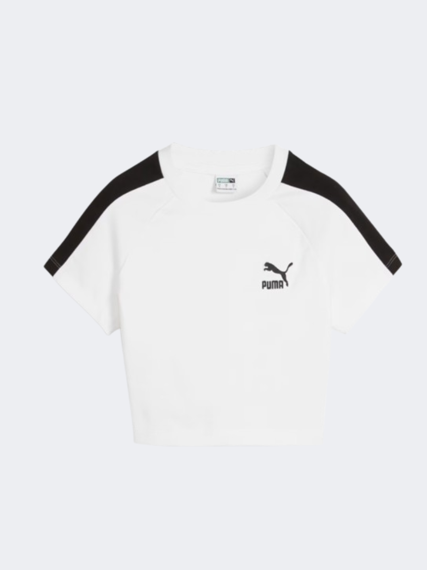 Puma Iconic T7 Baby Women Lifestyle T-Shirt White