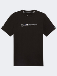 Puma Bmw Motorsport Logo Men Lifestyle T-Shirt Black