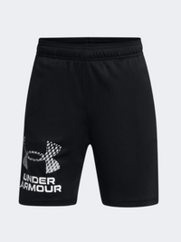 Under Armour Tech Logo Boys Training Short Black/Mod Grey