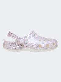 Crocs Classic Fantasy Glitter Kids Lifestyle Clog White