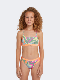 Oneill Sport Girls Swim Bikini Set Green Tropicana