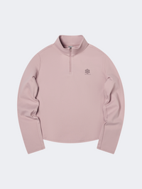 Erke Knitted Women Training Long Sleeve Smoke Pink