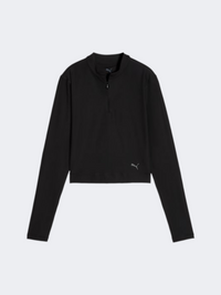 Puma Cloudspun Quarter-Zip Women Training Long Sleeve Black