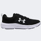 Under Armour Charged Assert 10 Men Running Shoes Black/White