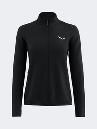 Salewa Puez Waffle Hybrid Polarlite Women Hiking Jacket Black Out