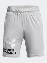 Under Armour Tech Logo Boys Training Short Mod Grey/White