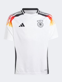 Adidas Deutschland 24 Home Kids Unisex Football T-Shirt White/Black/Yellow