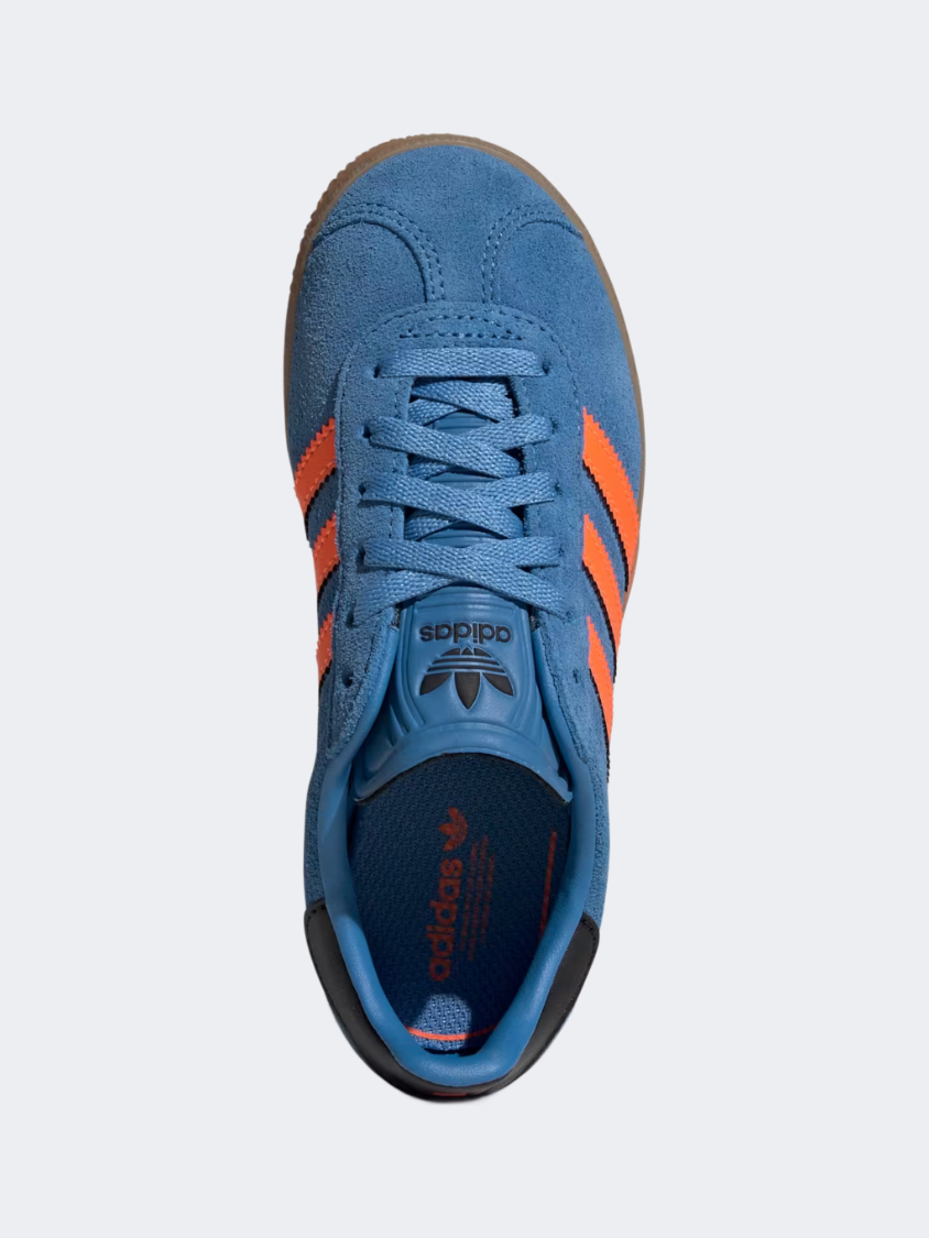 Adidas Gazelle Ps-Boys Originals Shoes Blue/Orange/Black