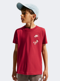 Nike Sportswear Boxy Boys Lifestyle T-Shirt Tough Red