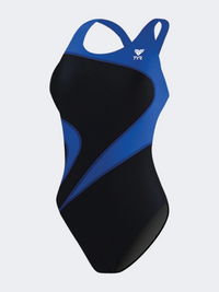 Tyr Alliance T-Splice Maxfit Girls Swim Monokini Black/Blue