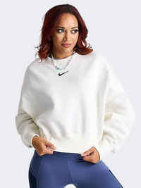 Nike Sportswear Phoenix Fleece Women Lifestyle Sweatshirt Sail/Black