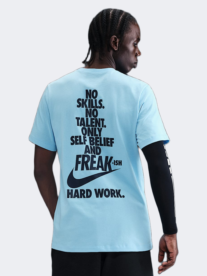 Nike Giannis Men Lifestyle T-Shirt Aquarius Blue