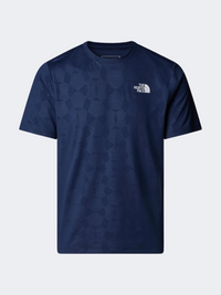 The North Face 24/7 Embossed Men Hiking T-Shirt Navy/Tent Model