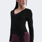 Nike One Df Relaxed Women Training Long Sleeve Black/Dark Grey