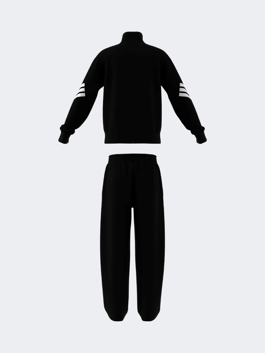 Adidas Future Icons 3-Stripes Half-Zip Kids-Boys Sportswear Tracksuit Black/White