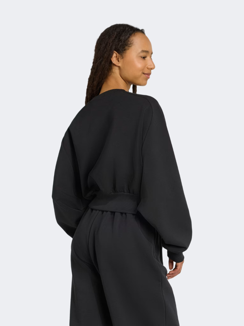 Adidas Soft Lux Loose Women Sportswear Sweatshirt Black