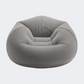Intex Beanless Bag Chair 114 x 114 x 71Cm Beach Inflatables Cloud Grey