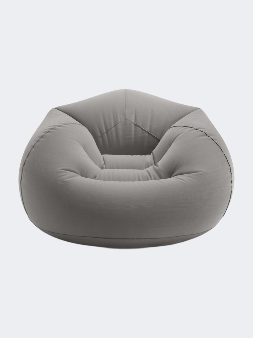 Intex Beanless Bag Chair 114 x 114 x 71Cm Beach Inflatables Cloud Grey