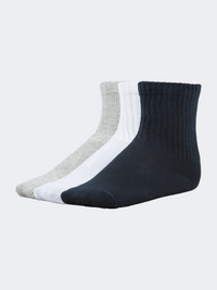Top Ten Soft Kids Lifestyle Socks Grey/White/Navy