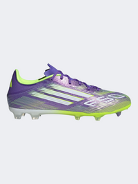 Adidas F50 League Firm/Multi-Ground Cleats Unisex Football Shoes Purple/White/Lemon