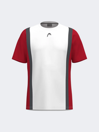 Head Club 25 Tech Men Padel T-Shirt Red/White