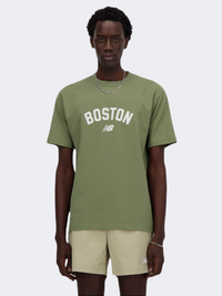 New Balance Heritage Graphic Men Lifestyle T-Shirt Dark Olivine