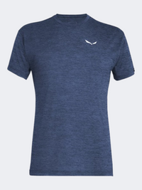 Salewa Puez Mel Dry Men Hiking T-Shirt Blue Java Melange