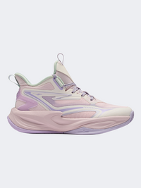 Erke Gs-Girls Basketball Shoes Pink/White/Purple