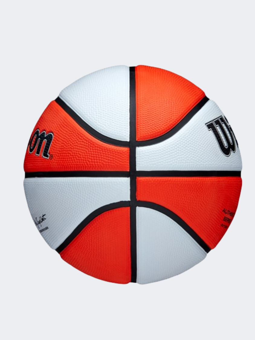 Wilson Wnba Authentic Series Outdoor Women Basketball Ball White/Orange