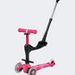 Micro Mini Deluxe 3-In-1 Deluxe Plus Girls Skating Scooter Pink