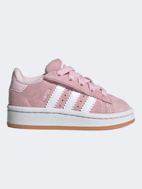 Adidas Campus 00S Comfort Closure Elastic Lace Infant-Girls Originals Shoes Pink/White/Gum