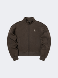 Erke Full Zip Women Training Jacket Caramel Brown