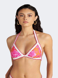 Blu4U Ornamental Women Swim Bra Fluo Fuschia