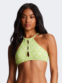 Billabong Thats Cute Women Beach Bra Green Solid