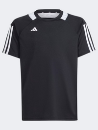 Adidas Sereno Aeroready Jersey Boys Sportswear T-Shirt Black/White