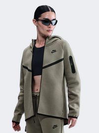 Nike Sportswear Tech Fleece Windrunner Women Lifestyle Hoody Light Army/Black