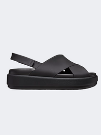Crocs Brooklyn Luxe Cross Strap Women Lifestyle Sandals Black