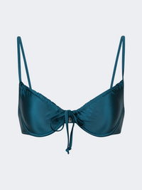 Oil And Gaz Comfortable Women Beach Bra Blue