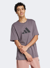 Adidas Future Icons 3 Bar Men Sportswear T-Shirt Grey