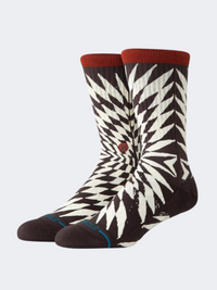 Stance Frackle Crew Unisex Lifestyle Sock Dark Brown