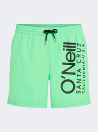 ONeill Cali 16 Inch Men Beach Swim Short Neon Green
