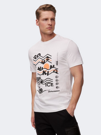 Fire and Ice Matteo Men Lifestyle Polo Short Sleeve White/Black/Orange