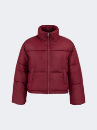 Top Ten Puffer Women Lifestyle Jacket Burgundy