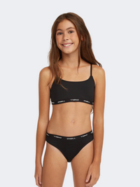 Oneill Sport Girls Swim Bikini Set Black Out