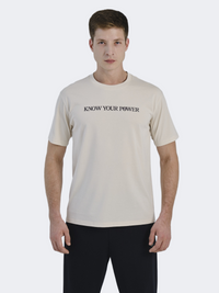 Anta Forces Of Nature Men Basketball T-Shirt Sand Grey