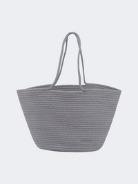 Oil And Gaz Functional Women Ribbed Beach Bag Grey