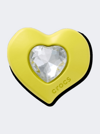 Crocs Yellow Gem Heart Unisex Lifestyle Jibbitz Charm