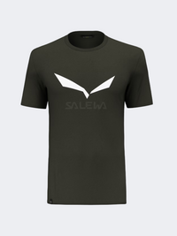 Salewa Solidlogo Dri-Release Men Hiking T-Shirt Dark Olive