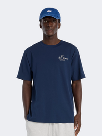 New Balance Fountain Men Lifestyle T-Shirt Nb Navy